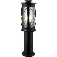 LumenXL RVS landelijke zwarte staande buitenlamp Lucia - 40 cm