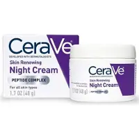 CeraVe Huidvernieuwende Nachtcrème | Niacinamide, Peptide Complex en Hyaluronzuur Moisturizer voor Gezicht | 48g
