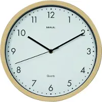 MAUL 9051470 Wandklok Kwarts 30 cm x 30 cm x 30 cm x 5 cm x 50 mm Hout Van hout