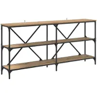 vidaXL Wandtafel Artisan Eiken 160 x 30 x 75 cm Bewerkt hout