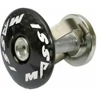 Massi & Stracke Plug Superlight Piv Alloy-carbono Spider Zwart 1 1/8´´