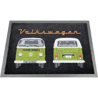 Brisa Nostalgic Art Deurmat VW T2 Front Back - groen