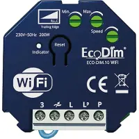 EcoDim WiFi dimmer module 0-200W | Fase afsnijding (RC) | DIM.10