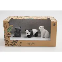 Comansi Little Wild and Co – Speelset Babydieren (IJsbeer, Koala & Panda) – 3 stuks – 3,5-5 cm –