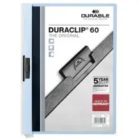 Durable Duraclip Klemmap A4, 1-60 vel, Lichtblauw