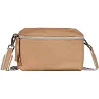 Tom Tailor schoudertas Orla Stripe Belt Bag Camel Lichtbruin