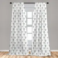 Abakuhaus gordijnen – 2-delige set microvezel 75x175 cm – meerkleurig