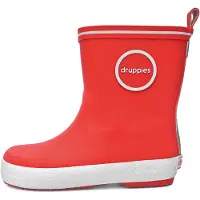Druppies Regenlaarzen Kinderen - Rode Rubber Laarzen - Meisjes - Jongens - Fashion Boot - Maat 27