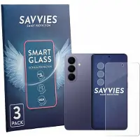 Savvies 3 Stuks Screenprotector - geschikt voor Samsung Galaxy S26 Enterprise Edition (Voor+Camera) - beschermfolie glas transparant