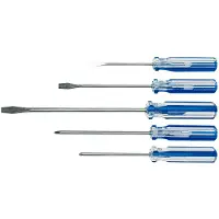 TOP - Schroevendraaierset - 5 stuks - Platte en Kruiskopschroevendraaier - Ergonomische Handgreep