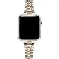Go Go Gadget -Dunne RVS band - Geschikt voor Apple Watch 38mm, 40mm en 41mm - Inclusief lengteversteller - Starlight