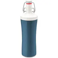 Koziol Waterfles, 425 ml, Organic Diep Blauw - | Plopp To Go