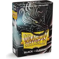 Asmodee Dragon Shield Card Sleeves: Japanese Classic Black (59x86mm) - 60 stuks