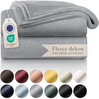 Blumtal - Fleece Deken - Super Zacht Fleece Plaid - 220x240 cm - Grijs