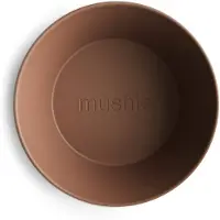 Mushie - Kinderservies Kom Rond (Set van 2) - Caramel