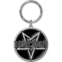 Rock Off Dimmu Borgir Sleutelhanger Pentagram Zwart/Zilverkleurig