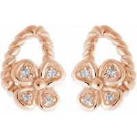 Orphelia Dames 925 Sterling Zilveren Oorbellen - Roze ZO-6020/1