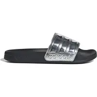 Adidas Muiltjes 'Adilette' zwart / zilver