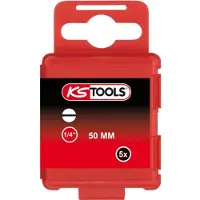 Ks Tools 911.3326 Gleuf-bit 9 mm S2-staal Vernikkeld E 6.3 5 stuk(s)