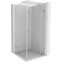Mexen Lunar T draaideur douchecabine rechts 80 x 80 , transparant, chroom - 834T-080-080-01-00-P