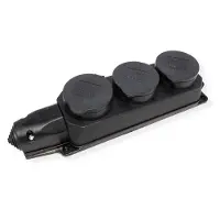 Bachmann verdeeldoos 3xCEE7/3, 3x geaard contact IP44