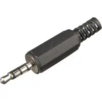Goobay 3.5 mm jack plug | M | (Stereo, Trekontlasting, 4-polig)