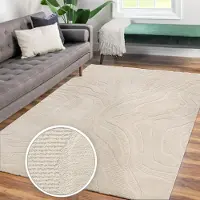 TT Home Woonkamertapijt eetkamer kortpolig Japandi Scandinavisch Boho Abstract Uni 3D