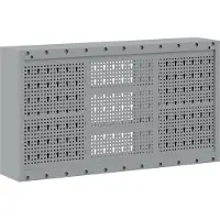 vidaXL Gereedschapskast met plank Zwart en Grijs 100 x 20 x 55 cm