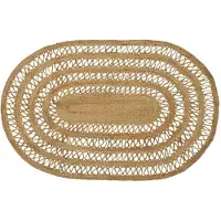 vidaXL Vloerkleden Naturel 122 x 183 cm Jute