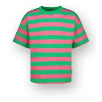 Vingino T-shirt Basic stripe tee Meisje Groen 92