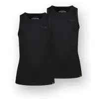 Vingino Jongens Ondergoed & Nachtkleding Boys Tank 2 Pack - Zwart - Maat 110/116