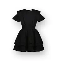 Vingino Girls Poua Midi Dress Deep Black Maat: 6 | Jurken Outlet | Unisex | Zwart