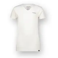 Vingino T-shirt wit Jongens Stretchkatoen V-hals Effen - maat 122/128