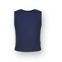 Vingino Top Basic-crop rib top Meisje Blauw 104
