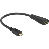 DeLOCK - 1.4 High Speeds HDMI naar Micro HDMI kabel - 0.23 m - Zwart