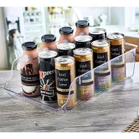 Emhouse Blikjeshouder Koelkast Organizer maxi 36x23,5x10 cm Fris Blikken Bier Soda Can Transparant