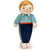 Tender Leaf Toys Tender Leaf Poppenhuisfiguur - Ivoren vader - Houten speelgoedfamilie