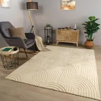 TT Home Woonkamertapijt eetkamer kortpolig geometrisch uiterlijk Skandi Boho effen kleuren