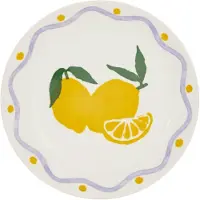 Konges Sløjd Secret de Gourmet Fruity Citroen Plat bord - Ø19cm - Set van 6 stuks
