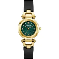 GUESS Analoog horloge 'GINGER ' goud / donkergroen / zwart