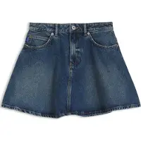 HUGO Minirok met hoge taille van blauw denim Maat XS