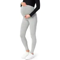 Be Mammy BE-Leggings-02 Dames Zwangerschapsleggings - Lang - Viscose - Elasthan - Gemêleerd - 3XL