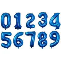 Go Go Gadget - Cijferballon - Folieballon - 100 cm - Blauw- Cijfer 9