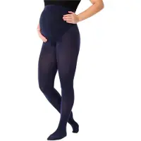 Be Mammy Dames Panty - Zwangerschapspanty - 100 DEN - Medium gloss - Polyamide - BE-GI-1120 - Donkerblauw - XL