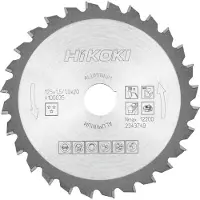 Hikoki Cirkelzaagblad | HM | 125x20 Z28 | Voor Aluminium en Laminaat - 4100035
