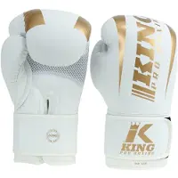 King Pro Boxing Bokshandschoenen - Revo 9 - Wit/Goud 14 oz