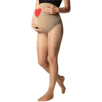 Be Mammy Dames Panty - Zwangerschapspanty - 40 DEN - Medium gloss - Polyamide - BE-GI-1121 - Daino - L