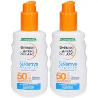 Garnier Ambre Solaire Sensitive Expert Sonnenschutz-Spray Spf50+ 2x150 ml Zonnecrème