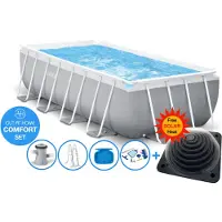 Intex 400 x 200 x 100 cm Prism Frame COMFORT zwembad set - rechthoek