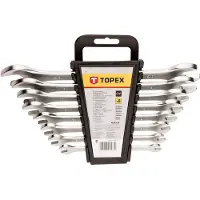 Topex Plokščių veržliarakčių rinkinys 6-22mm 8 vnt. (35D656)